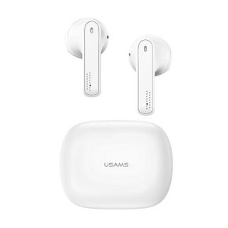 Słuchawki Bluetooth TWS 5.0 USAMS SM Series białe lekkie z mikrofonem