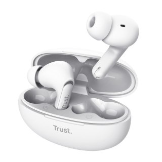Słuchawki Trust Yavi Bluetooth ENC białe douszne z mikrofonem
