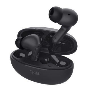 Słuchawki Trust Yavi Bluetooth ENC czarne douszne z mikrofonem