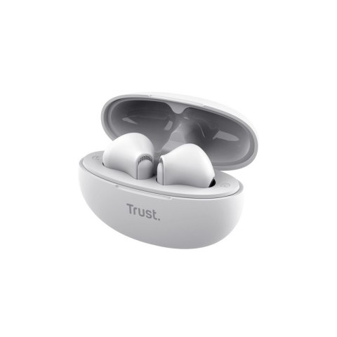 Słuchawki earbuds Trust Yavi Bluetooth ENC białe bezprzewodowe z redukcją szumów