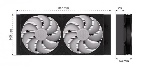Chłodzenie Endorfy Navis F280 ARGB ciche wodne 280mm z PWM