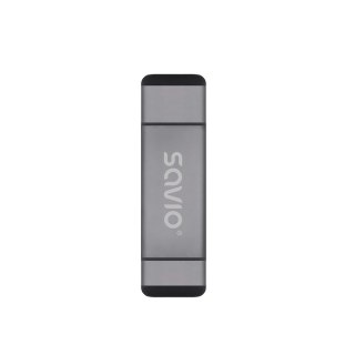 Czytnik kart SD Savio AK-72 3w1 USB-C USB-A Micro USB szybki uniwersalny