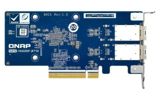 Karta sieciowa QNAP QXG-10G2SF-X710 10GbE SFP+ wydajna energooszczędna