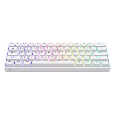 Klawiatura mechaniczna Savio Whiteout X2 OUTEMU Blue Hot Swap 60%