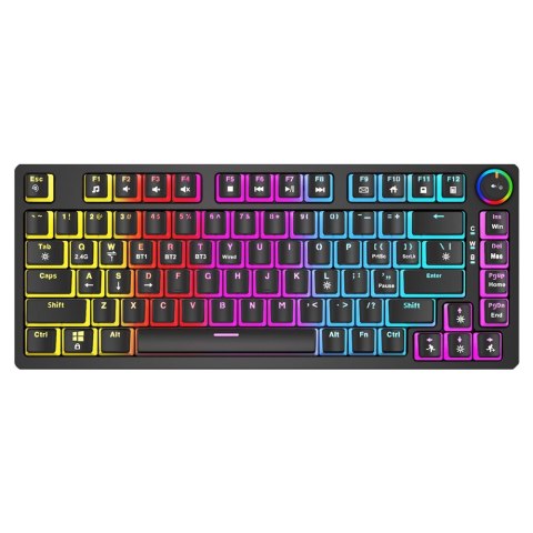 Klawiatura mechaniczna bezprzewodowa Savio PHENIX Gateron Red Pro Pudding