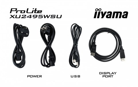 Monitor IIYAMA ProLite XU2495WSU-B7 24 cale IPS 16:10 300cd matowy FlickerFree