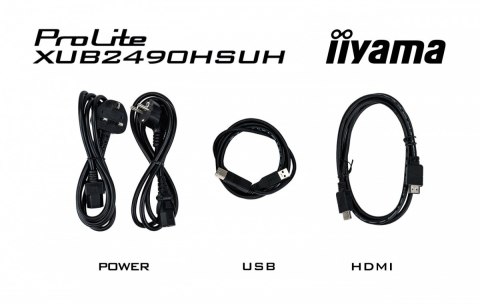 Monitor IIYAMA ProLite XUB2490HSUH-B1 24 IPS FHD z kamerą mikrofonem