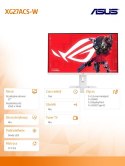 Monitor Asus ROG Strix 27 XG27ACS-W IPS 180Hz Gaming HDR USB-C