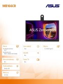 Monitor Asus ZenScreen MB166CR 15.6 FHD przenośny USB-C IPS