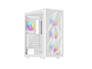 Obudowa Natec Genesis Diaxid 605 ARGB MIDI TOWER USB-C Biała wydajna