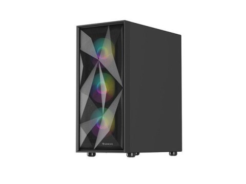 Obudowa Genesis Diaxid 605 ARGB MIDI TOWER USB-C czarna elegancka