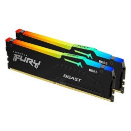 Pamięć Kingston DDR5 Fury Beast RGB 32GB 6000 CL30 wydajna