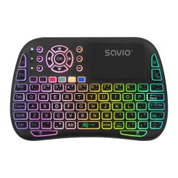 Podświetlana klawiatura bezprzewodowa Savio KW-04 RGB Bluetooth 2.4 GHz