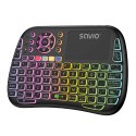 Podświetlana klawiatura bezprzewodowa Savio KW-04 RGB Bluetooth 2.4 GHz