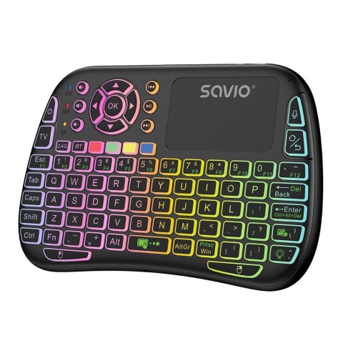 Podświetlana klawiatura bezprzewodowa Savio KW-04 RGB Bluetooth 2.4 GHz