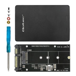 Adapter M.2 SSD Qoltec 2TB aluminiowy SATA III Plug and Play LED