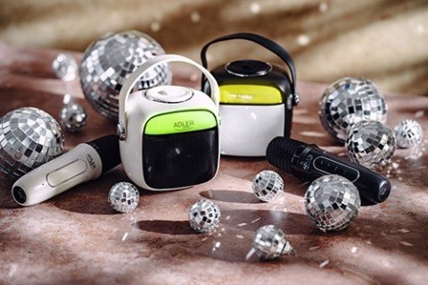 Głośnik karaoke Adler AD1199B z mikrofonem kompaktowy mobilny