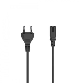 Kabel zasilający Hama ósemka 2.5m odporny elastyczny czarny