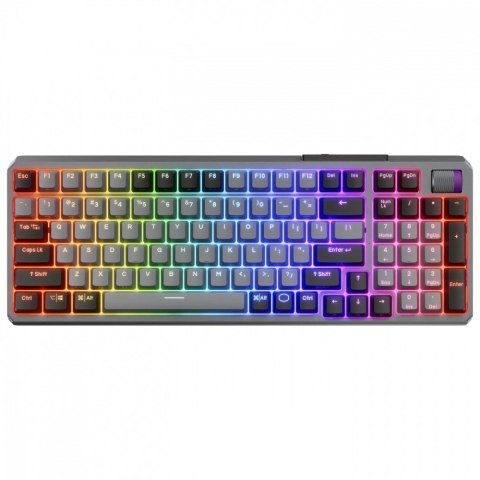 Klawiatura Cooler Master MK-770 hybrydowa bezprzewodowa szara z RGB