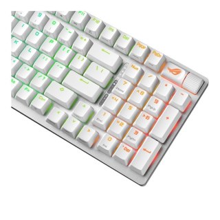 Klawiatura Asus ROG Strix Scope II 96 Wireless biała gamingowa z przełącznikami NX