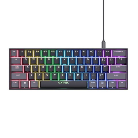 Klawiatura mechaniczna GXT 867 Acira kompaktowa z podświetleniem RGB