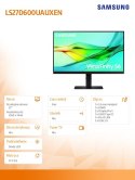 Monitor Samsung ViewFinity S60UD 27 cale QHD 100Hz IPS USB-C z KVM