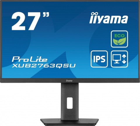 Monitor IIYAMA ProLite XUB2763QSU-B1 27 QHD IPS ergonomicznym 100Hz