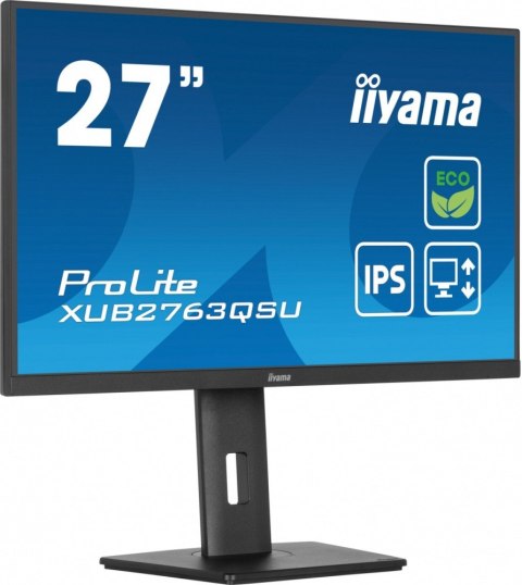 Monitor IIYAMA ProLite XUB2763QSU-B1 27 QHD IPS ergonomicznym 100Hz