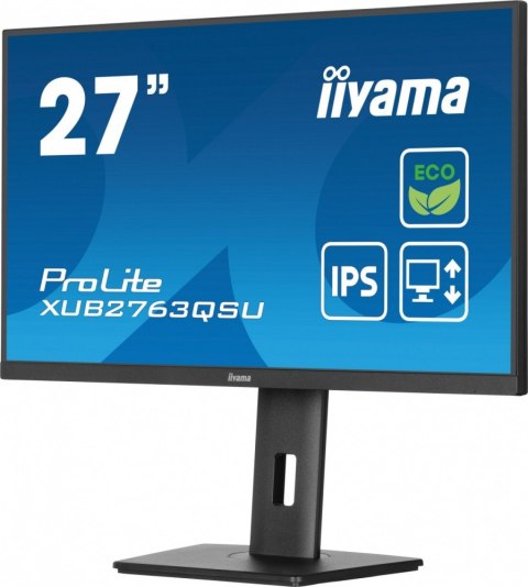 Monitor IIYAMA ProLite XUB2763QSU-B1 27 QHD IPS ergonomicznym 100Hz