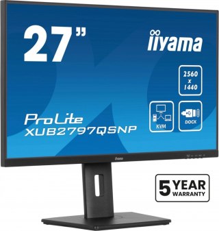 Monitor IIYAMA ProLite XUB2797QSNP-B1 27 QHD IPS z USB-C KVM