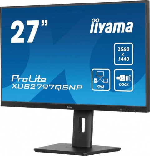 Monitor IIYAMA ProLite XUB2797QSNP-B1 27 QHD IPS z USB-C KVM