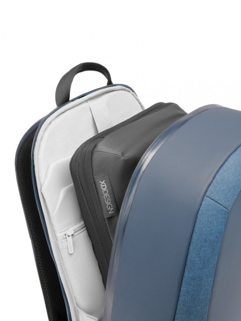 Plecak Bobby Edge granatowy antykradzieżowy z wodoodpornym materiałem