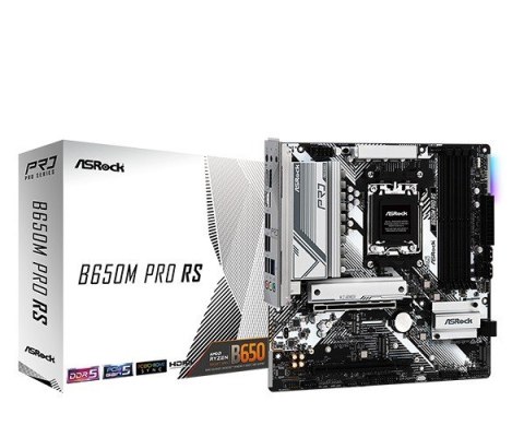 Płyta główna ASRock B650M PRO RS AM5 mATX 4DDR5 HDMI DP solidna i wydajna