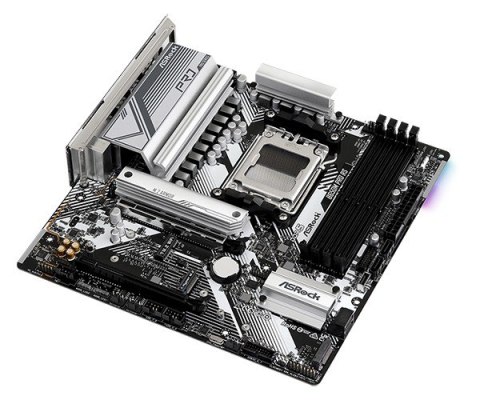 Płyta główna ASRock B650M PRO RS AM5 mATX 4DDR5 HDMI DP solidna i wydajna