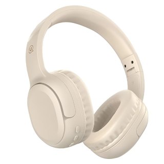 Słuchawki Bluetooth 5.3 USAMS YG23 nauszne beżowe z HD dźwiękiem