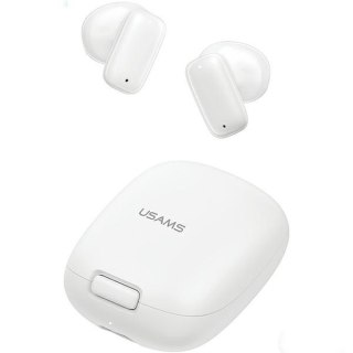 Słuchawki Bluetooth 5.3 TWS USAMS Białe z redukcją szumów i 3D stereo