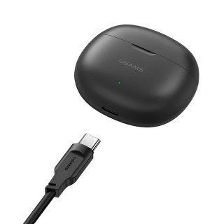 Słuchawki Bluetooth 5.3 USAMS TWS Rhymbo Czarne lekki dźwięk 31h