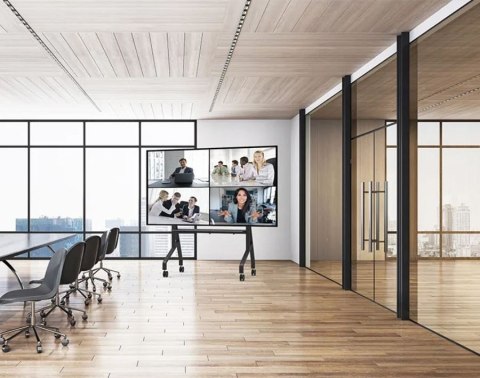 Stojak mobilny Neomounts FL50-575BL1 na telewizory 65-110 cali czarny