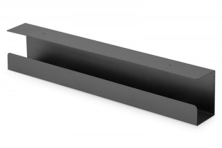 Uchwyt stalowy Digitus 60 cm do organizacji kabli pod biurkiem czarny