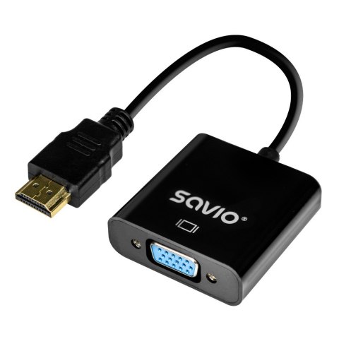 Adapter HDMI VGA AK-75 wydajny konwerter sygnału do monitorów