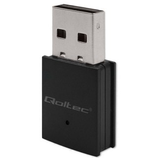 Adapter WiFi Qoltec mini AC BT 4.0 USB szybki kompaktowy 600 Mbps