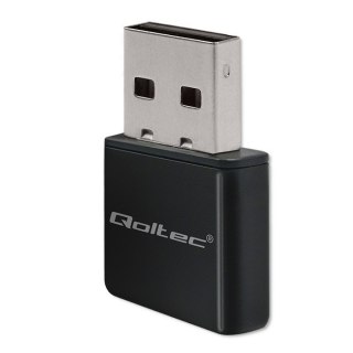 Qoltec Mini Adapter WiFi USB 2.0 300Mbps ultra szybki do mobilnych zastosowań