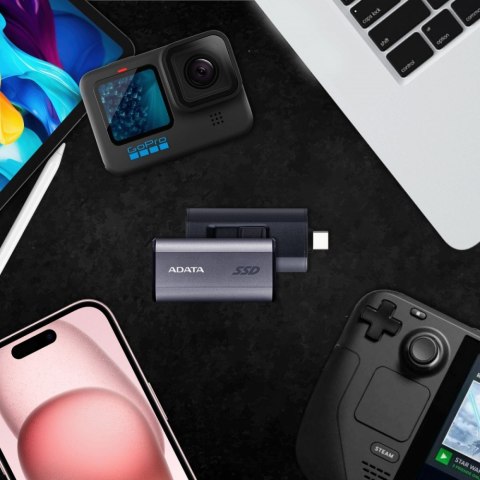 Dysk zewnętrzny SSD Adata SC750 1000GB USB 3.2C lekki szybki do gier