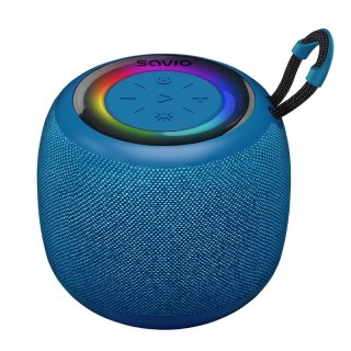 Głośnik bezprzewodowy Savio BS-042 Bluetooth 5W jakościowy niebieski