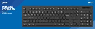 Klawiatura bezprzewodowa Savio KB-02 elegancka z technologią 2.4 GHz