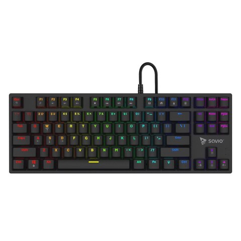 Klawiatura mechaniczna RGB Savio Tempest X2 Outemu Blue wydajna gamingowa