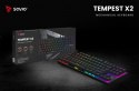 Klawiatura mechaniczna Savio Tempest X2 RGB Outemu Red gamingowa