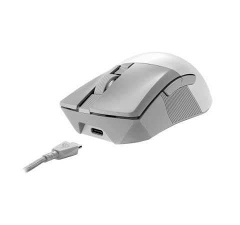 Mysz Asus ROG Gladius III Wireless AimPoint RGB biała lekka gamingowa