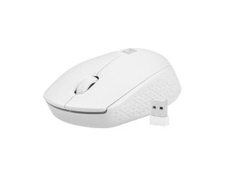 Mysz bezprzewodowa Natec Stork 1600 DPI biała ergonomiczna