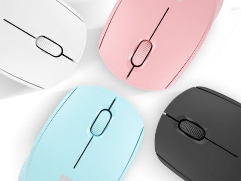 Mysz bezprzewodowa Natec Stork 1600 DPI biała ergonomiczna